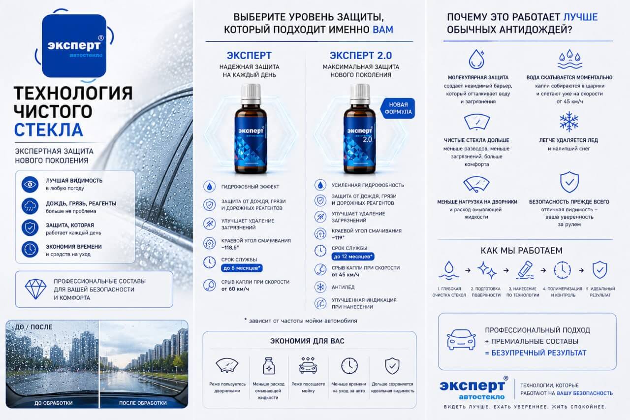 Антидождь Эксперт Автостекло